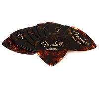 Fender 198-0346-800 346 Shape Classic Celluloid Picks - Shell, Medium (12)