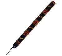 Fender 2 inch Monogrammed Guitar Strap, Black,Yellow,Red (NEW)