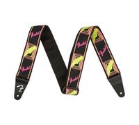 Fender 2" Neon Monogrammed Strap (Pink and Yellow) 34”-59” Adjustable Length