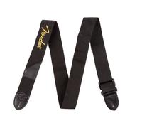 Fender 2" Poly Guitar Strap Black with Yellow Fender Logo