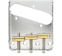 Fender 3-Saddle American Vintage Telecaster® Bridge Assembly with Brass Saddles (Chrome)