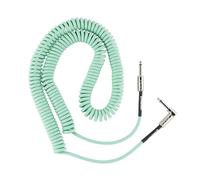 Fender 30' Contour™ Series Coil Instrument Cable, Seafoam Green