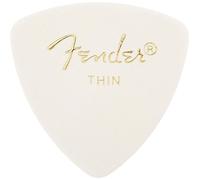 Fender 346 Classic Celluloid Guitar Picks 72-Pack - White - Thin for electric guitar, acoustic guitar, mandolin, and bass