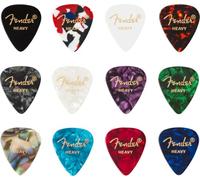 Fender Guitar Picks 351 Shape Celluloid Medley Heavy Pack of 12