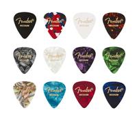 Fender 351 Celluloid Guitar Picks Medium, Assorted, 12 Pack