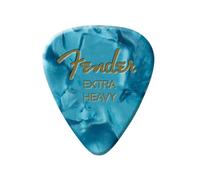 Fender 351 Classic Celluloid Guitar Picks X-Heavy, Ocean Moto, 12x | Celluloid plectrums, 351 shape, x-heavy gauge, ideal for lead playing, electric guitar, 12x pack, warm vintage tone