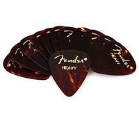 Fender Guitar Picks Classic Celluloid Tortoise Shell 351 Shape Heavy 12 Pack