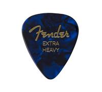 Fender 351 Shape Classic Celluloid Guitar Picks X-Heavy Blue Moto 12x | 12x celluloid plectrums, 351 shape, X-Heavy gauge, Blue Moto finish, warm vintage tone, ideal for electric guitar, bulk pack