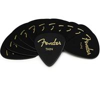Fender Classic Celluloid Picks Black 351 Shape Thin Pack of 12