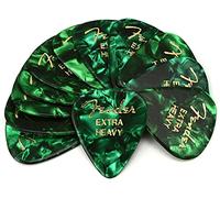 Fender 351 Shape Premium Picks Extra Heavy Green Moto Pack of 12