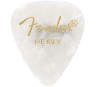 Fender 351 Shape Premium Picks - White Moto - Heavy - 12 Count Pack