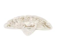 Fender 351 Shape Premium Picks - White Moto - Thin - 12 Count Pack