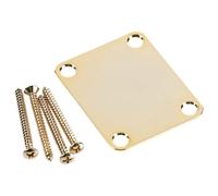 Fender 4-Bolt Vintage Neck Plate "Plain" (No Serial Number or Logo) (Gold)