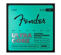 Fender 4250 Ultracore Guitar Strings Nickel Plated Steel Bullet End 4250L .009-.042 (6) 3-Pack