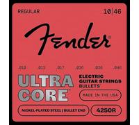 Fender 4250 Ultracore™ Guitar Strings, Nickel Plated Steel, Bullet End, 4250R Gauges .010-.046, (6)