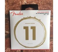 Fender 880CL Dura-Tone Coated Bronze Acoustic Guitar String Set Gauge .011 -.052
