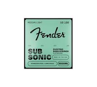 Fender 9050ML SubSonic Flatwound Bass Guitar Strings, Medium Light 50-100 | Flat wound bass strings made of stainless steel, soft sound, smooth feel, minimal finger noise, jazz suitable