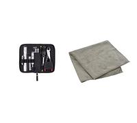 Fender 990519000 Custom Shop Tool Kit, Black, 9.0 cm*29.0 cm*19.0 cm & Factory Microfiber Cloth 099-0523-000
