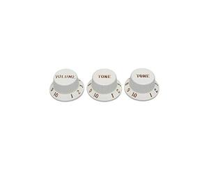 Fender 992035000 Stratocaster Pot Knobs (Volume/Tone/Tone), white