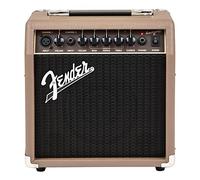 Fender Acoustasonic 15, Combo Guitar Amp, 15W, Suitable For Acoustic Guitar, Brown, includes double input (mic + guitar), for singer and songwriter