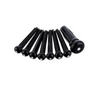 Fender Acoustic Bridge Pin Set Black with White Dots