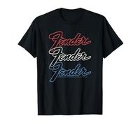 Fender American Flag Style Stacked Logos T-Shirt