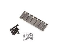 Fender American Series Stratocaster Steel Block Saddle Set (Satin Chrome)