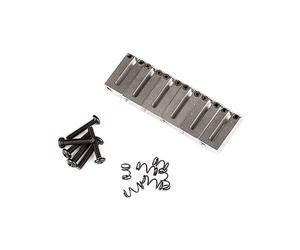 Fender American Series Stratocaster Steel Block Saddle Set (Satin Chrome)
