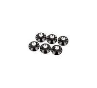 Fender Amp Pot Knobs, black/silver, 6 pieces 099-0930-000