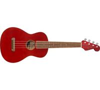Fender Avalon Tenor Ukulele for Adults and Kids, Basswood Construction, Walnut Fingerboard, Classic Fender Stratocaster Headstock, in Cherry
