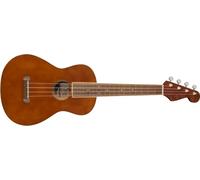Fender Avalon Tenor Ukulele, Basswood & Walnut, Strat Headstock, Natural | Beginner-friendly tenor uke, basswood body, walnut fingerboard, Strat headstock, includes gig bag, natural finish