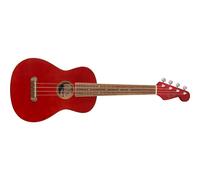 Fender Avalon Tenor Ukulele for Adults and Kids, Basswood Construction, Walnut Fingerboard, Classic Fender Stratocaster Headstock, in Cherry