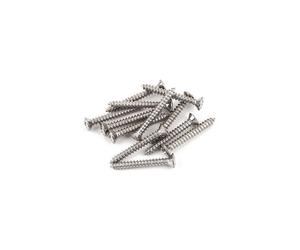 Fender Bass/Telecaster Bridge & Strap Button Mounting Screws Pack of 12 (Chrome)