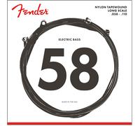 Fender Black Nylon Tapewound 58-110 Bass Guitar Strings, Long Scale [9120M]