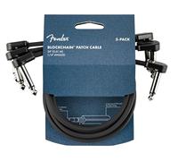Fender Blockchain 24" Patch Cable, Guitar Cable, Guitar Accessories, 3-Pack, Angle/Angle