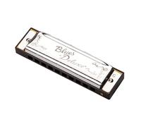 Fender Blues Deluxe Diatonic Harmonica, Key of E, 10 Hole, Nickel Chrome | Blues harmonica with case, diatonic 10 hole, nickel chrome reeds, beginner & pro friendly, key of E