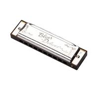 Fender Blues Deluxe Harmonica, Key of F, 10 Holes, Nickel Chrome, Includes Case