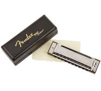 Fender Blues Deluxe Harmonica, Key of D, 10 Holes, Nickel Chrome, Includes Case