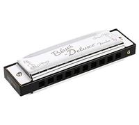 Fender Blues Deluxe Harmonica, Key of G, 10 Holes, Nickel Chrome, Includes Case