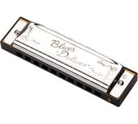 Fender Blues Deluxe Harmonica, Key of G, 10 Holes, Nickel Chrome, Includes Case