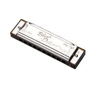Fender Blues Deluxe Harmonica Key of G 10 Holes Nickel Chrome Includes Case