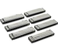 Fender Blues Deluxe 7 Piece Harmonica Set with Case