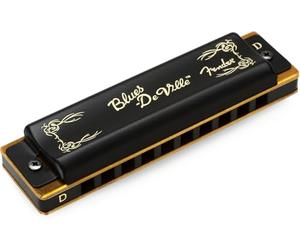 Fender Blues DeVille Diatonic Harmonica, Key of D | Diatonic blues harmonica, key of D, beginner-friendly, responsive reeds, classic tone, ideal for blues, folk & rock