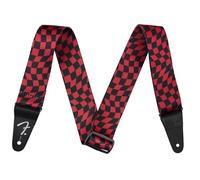 Fender Wavy Checkerboard Polyester Strap Red