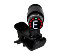 Fender Bullet Chromatic Clip-On Tuner for Guitar & Bass, Black | LED colour screen, chromatic tuning, suits acoustic & bass guitar, compact clip-on design, precise pitch detection