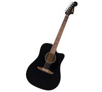 Fender California Debut Redondo Dreadnought with cutaway Acoustic Guitar CE, Spruce Top, Black Pickguard, Black