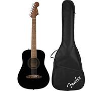 Fender California Standard Redondo Black Spruce Top Mini Acoustic Guitar with Ba