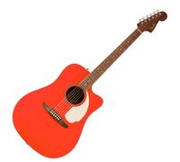 Fender California Standard Redondo CE Electroacoustic Guitar Spruce Top Fiesta Red