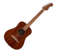 Fender California Standard Redondo Mini Acoustic Guitar with Bag Sapele Top Natural Sapele