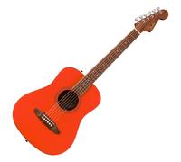 Fender California Standard Redondo Mini Acoustic Guitar with Bag Spruce Top Fiesta Red